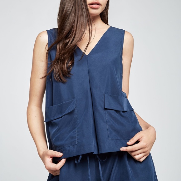 BCBGeneration Faux Suede Cargo Tank "Vest" - Picture 1 of 3